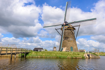 Dutch mill in Kinderdijk, South Holland