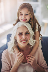 Little girl with grandmother