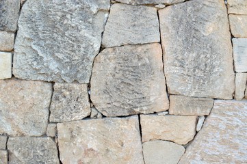 gray and ocher stone wall, background, texture