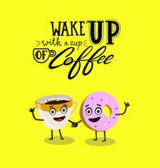 Quote coffee typography set. Calligraphy style Coffee shop promotion motivation. Graphic design lifestyle lettering. Sketch mug inspiration vector type Hot drinks lovers life shopping