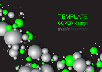 Colorful Glossy Balls Background. Falling Spheres. Abstract Candies.