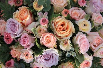 Pastel wedding flowers