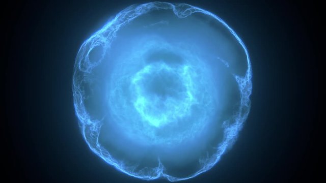 Fly through organic cell / fly through elementary particle / fly through underwater plankton / fly through fractal matter. Separated on pure black background, contains alpha channel.