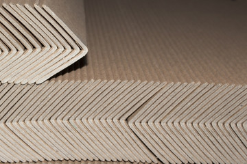 Industrial cardboard corner protection for pallets