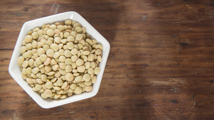 Organic raw lentils - Lens culinaris