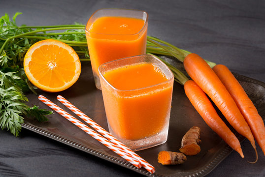 Fresh Organic Carrot Juice