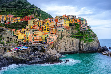 Fototapeta na wymiar Manarola village, Cinque Terre, Italy