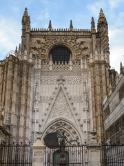 Fachada de la Catedral de Sevlla, Espa&ntilde;a