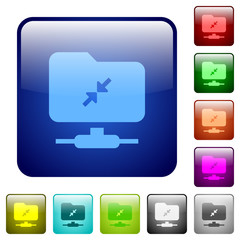 Fototapeta premium FTP compression color square buttons