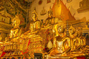 Buddhist temple  in Bangkok ,Asia Thailand