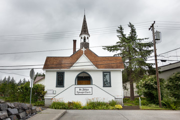 Fototapeta na wymiar St. Philip's Episcopal Church (Wrangell, Alaska)