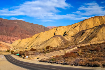 Road through the Quebrada de Humahuaca