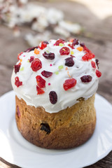 beautiful Easter cake, a symbol of traditional Orthodox Easter