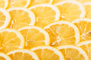 Background texture of sliced lemon.
