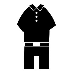 Naklejka premium elegant masculine costume icon vector illustration design