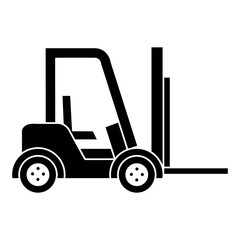 forklift vehicle isolated icon vector illustration design