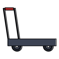 delivery cart handle icon vector illustration design