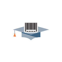 Barcode Education Logo Icon Design