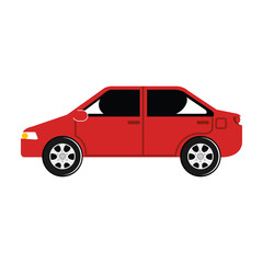 car vehicle isolated icon vector illustration design