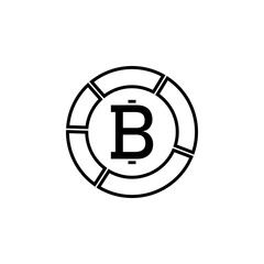 world crypto currency icon. Element of crypto currency for mobile concept and web apps. Thin line  icon for website design and development, app development. Premium icon