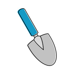 gardening shovel isolated icon vector illustration design