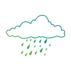 weather cloud rainy icon vector illustration design