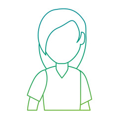 Obraz premium beautiful woman avatar character vector illustration design