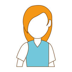 beautiful woman avatar character vector illustration design