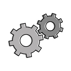 gears machinery isolated icon vector illustration design