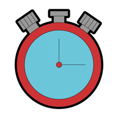 chronometer time clock isolated icon vector illustration design