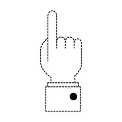 hand touching isolated icon vector illustration design