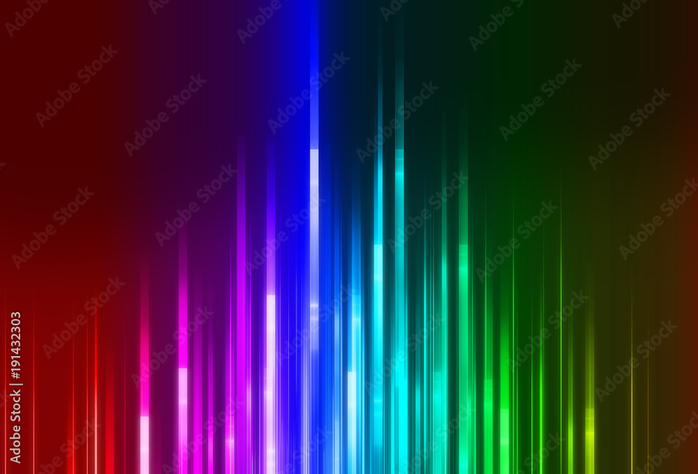 Aufkleber colorful dots and lines connection on abstract technology background.