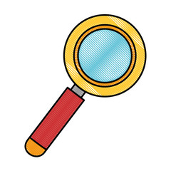 magnifying glass isolated icon vector illustration design