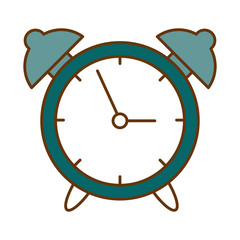alarm time clock isolated icon vector illustration design