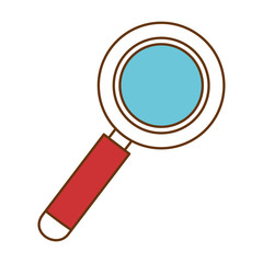 magnifying glass isolated icon vector illustration design