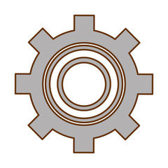 gears machinery isolated icon vector illustration design