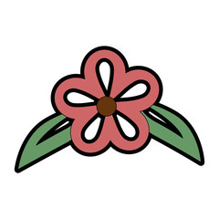 Fototapeta na wymiar beautiful flower isolated icon vector illustration design