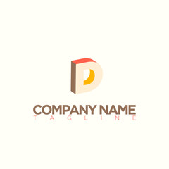D LETTER LOGO TEMPLATE
