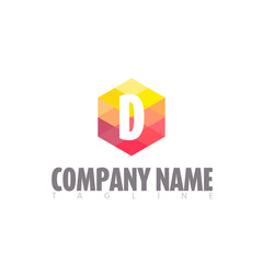 D LETTER LOGO TEMPLATE