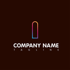 I LETTER LOGO TEMPLATE
