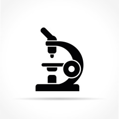 microscope icon on white background
