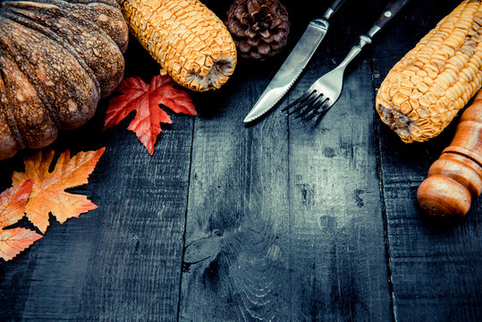 Thanksgiving background, fruit and vegetable