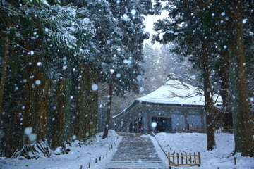 冬の中尊寺