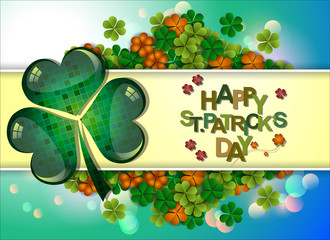 Abstrackt of St.Patrick's Day Background. Vector and Illustration, EPS 10.