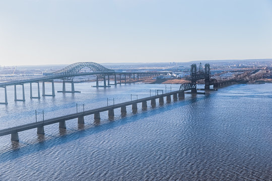 New Jersey bridges aerial