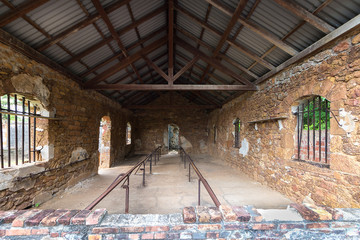 Abandoned Prison in Salvation's Islands, French Guiana.