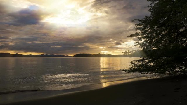 Time Lapse, Fairytale Sunset At Playa Iguanita, Costa Rica