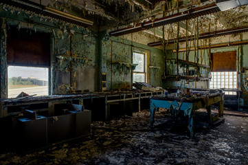 Derelict Laboratory - Abandoned Universal Atlas Cement Company - Gary, Indiana