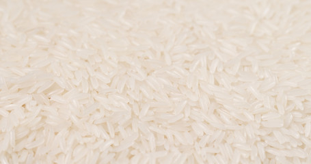 White rice in stack