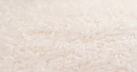 White rice in pile